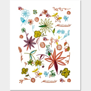 Floral Confetti Posters and Art